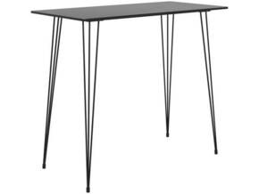 VIDAXL Barska miza črna 120x60x105 cm