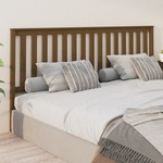 Greatstore Vzglavje postelje, medeno rjava, 206x6x101 cm, borov les