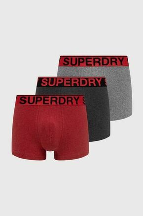 Boksarice Superdry 3-pack moški - pisana. Boksarice iz kolekcije Superdry. Model izdelan iz gladke