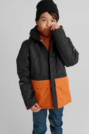 Otroška zimska jakna Reima Timola črna barva - črna. Otroška zimska jakna iz kolekcije Reima. Delno podložen model