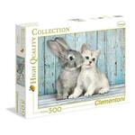 Sestavljanka Clementoni High Quality Collection - Cat&amp;bunny 35004, 500 kosov