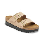 Birkenstock Usnjeni natikači Birkenstock Arizona Flex Platform Birkenstock x Papillio bež 1028379