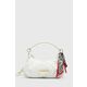 Torbica Love Moschino bela barva - bela. Velika torbica iz kolekcije Love Moschino. Model na zapenjanje, izdelan iz ekološkega usnja. Model je enostaven za čiščenje in vzdrževanje.