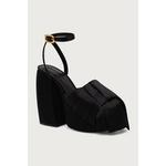 MARC JACOBS sandali s polno peto THE BOW PLATFORM HEEL črna 2F6FPM001F17.001
