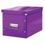 Vijolična škatla za shranjevanje Leitz Click&amp;Store, dolžina 36 cm