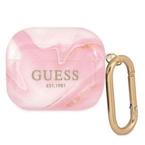 Guess GUA3UNMP AirPods 3 ovitek roza/pink Marble Collection