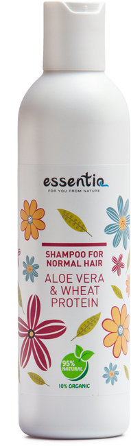 "Essentiq Zeliščni šampon za normalne lase s pšeničnimi proteini in aloe vero - 250 ml"