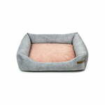 Rožnata/svetlo siva postelja za pse 55x65 cm SoftBED Eco S – Rexproduct
