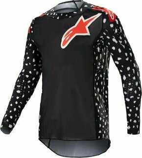 Alpinestars Supertech North Jersey Black/Neon Red S MX dres