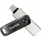 STICK 256GB USB 3.0 Sank iXpand Go Apple Lightning črni/srebrni