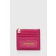 Denarnica Love Moschino ženski, roza barva - roza. Mala denarnica iz kolekcije Love Moschino. Model izdelan iz ekološkega usnja.