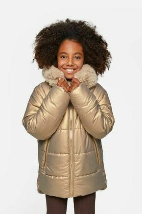 Otroška jakna Coccodrillo zlata barva - zlata. Otroški jakna iz kolekcije Coccodrillo. Podložen model