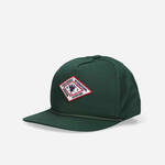 Bombažna bejzbolska kapa Guess Originals zelena barva - zelena. Kapa s šiltom vrste snapback iz kolekcije Guess Originals. Model izdelan iz tkanine z nalepko.