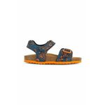 Otroški sandali Geox GHITA - modra. Otroški sandali iz kolekcije Geox. Model je izdelan iz ekološkega usnja. Model z mehkim, oblikovanim vložkom zagotavlja udobje.
