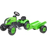 Traktor na pedale Falk 2057L Country Farmer s prikolico - zelen