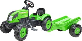 Traktor na pedale Falk 2057L Country Farmer s prikolico - zelen