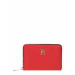 Denarnica Tommy Hilfiger ženski, rdeča barva - rdeča. Srednje velika denarnica iz kolekcije Tommy Hilfiger. Model izdelan iz naravnega usnja.