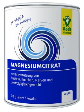 Raab Vitalfood GmbH Magnezijev citrat - prašek - 200 g