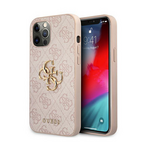 Ovitek Guess GUHCP12L4GMGPI iPhone 12 Pro Max 6,7" pink hardcase 4G Big Metal Logo (GUHCP12L4GMGPI)