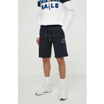 Kratke hlače Karl Lagerfeld moški, mornarsko modra barva - mornarsko modra. Kratke hlače iz kolekcije Karl Lagerfeld. Model izdelan iz pletenine. Model iz izjemno udobne tkanine z visoko vsebnostjo bombaža.