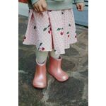 Otroški gumijasti škornji Konges Sløjd roza barva - roza. Otroški gumijasti škornji iz kolekcije Konges Sløjd. Model izdelan iz z bleščicami materiala.