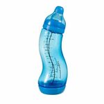 Difrax S steklenička, ozka, 250 ml, modra