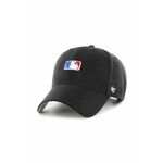 Bombažna bejzbolska kapa 47brand MLB Batter Man črna barva - črna. Kapa s šiltom vrste baseball iz kolekcije 47brand. Model izdelan iz tkanine z nalepko.