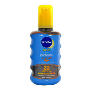 Nivea Sun Protect &amp; Bronze Oil Spray vodoodporna zaščita pred soncem za telo SPF20 200 ml