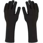 Sealskinz Waterproof All Weather Ultra Grip Knitted Gauntlet Black XL Kolesarske rokavice