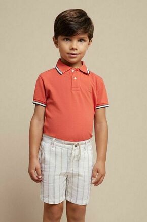 Otroške kratke hlače z mešanico lana Mayoral bež barva - bež. Otroški kratke hlače iz kolekcije Mayoral