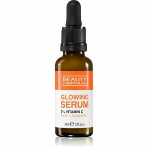 Beauty Formulas Glowing 2% Vitamin C posvetlitveni serum za obraz 30 ml