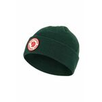 Otroška kapa Fjallraven Kids 1960 Logo Hat zelena barva - zelena. Otroška kapa iz kolekcije Fjallraven. Model izdelan iz pletenine z nalepko.