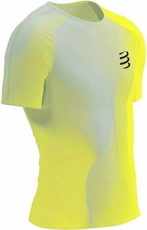 Compressport Performance SS Tshirt M Safety Yellow/White/Black L Tekaška majica s kratkim rokavom