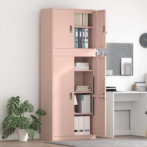 VidaXL Omarica za shranjevanje 2 kos Roza 80 x 40 x 210 cm Jeklo
