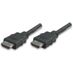 Manhattan HDMI kabel, 2 m, HEC/ARC/3D/4K, črn