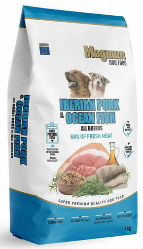 Magnum Iberian Pork &amp; Ocean Fish All Breed pasja hrana za vse pasme