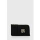 Usnjena denarnica Dkny ženska, črna barva, R411BB82 - črna. Mala denarnica iz kolekcije Dkny. Model izdelan iz naravnega usnja.