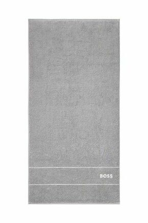 Majhna bombažna brisača BOSS 50 x 100 cm - siva. Bombažna brisača iz kolekcije BOSS. Model izdelan iz tekstilnega materiala.