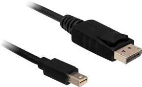 Delock kabel miniDisplayPort-DisplayPort 5m 4K 60Hz črn 83479