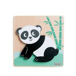 iWood Lesena sestavljanka Panda 4 kosi