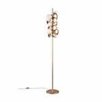 Bela/zlata stoječa svetilka s steklenim senčnikom (višina 155 cm) Bubble – Trio Select