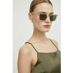 Sončna očala AllSaints ženski, prozorna barva - transparentna. Sončna očala iz kolekcije AllSaints. Model z enobarvnimi stekli in okvirji iz plastike. Ima filter UV 400.