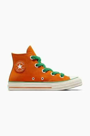 Superge iz semiša Converse Converse x Wonka Chuck 70 Oompa Loompa oranžna barva