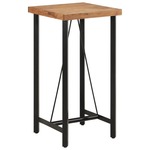vidaXL Barska miza 55x55x107 cm trden akacijev les in železo