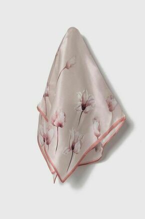 Svilena rutica Answear Lab roza barva - roza. Rutica iz kolekcije Answear Lab. Model izdelan iz vzorčaste tkanine.