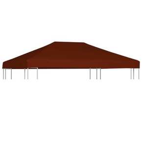 VidaXL Streha za paviljon 310 g/m² 3x4 m terakota