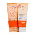 NUXE Sun High Protection Melting Lotion Set losjon za zaščito pred soncem Sun Melting Lotion 150 ml + šampon za nego po sončenju After-Sun Hair And Body Shampoo 100 ml