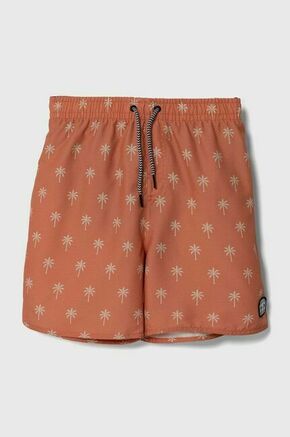 Otroške kopalne kratke hlače Protest PRTFONZ oranžna barva - oranžna. Otroške kopalne kratke hlače iz kolekcije Protest. Model izdelan iz vzorčaste tkanine.