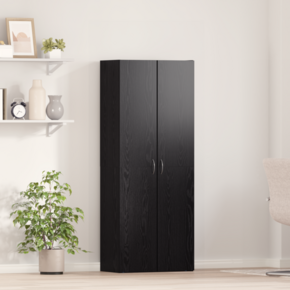 Vidaxl višji hram Črni hrast - 60 x 32 x 153 cm - Inženirski les