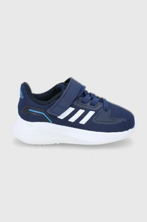 Otroški čevlji adidas Runfalcon mornarsko modra barva - mornarsko modra. Otroški čevlji iz kolekcije adidas. Model izdelan iz kombinacije tekstilnega in sintetičnega materiala.
